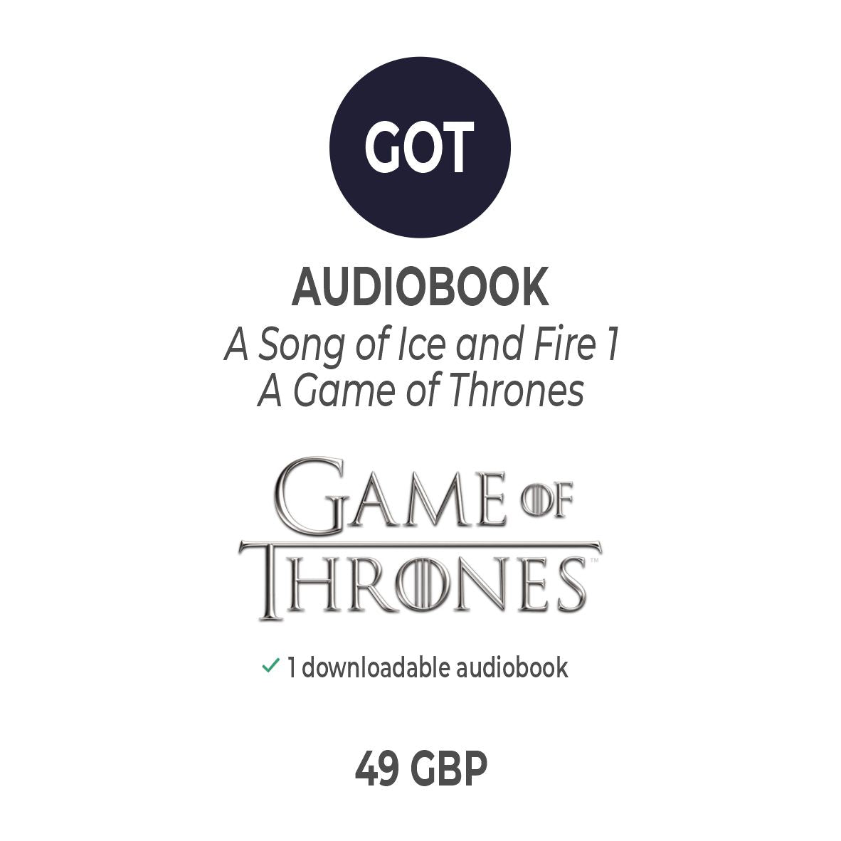 A Game of Thrones Audiobook